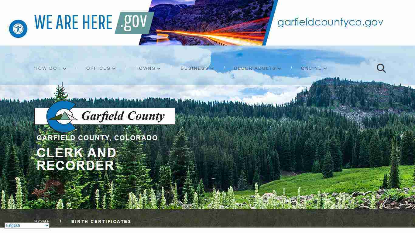 Birth certificates – Clerk and Recorder