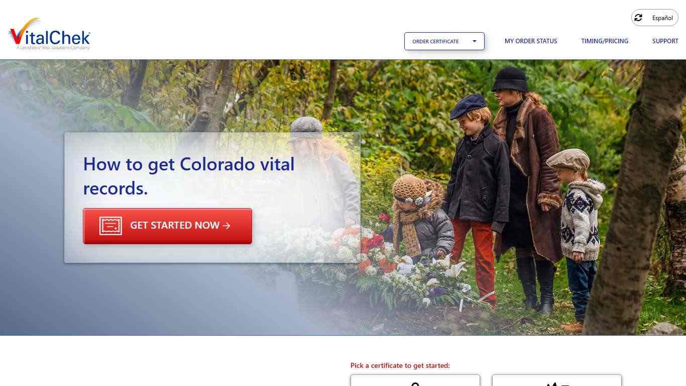 Colorado (CO) Death Certificates | Death Records - VitalChek